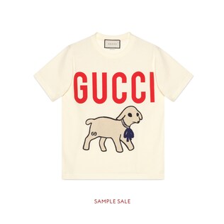 T-shirt with Gucci lamb
