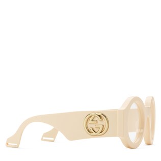 Round acetate glasses