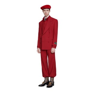 Giacca in drill con etichette sartoriali