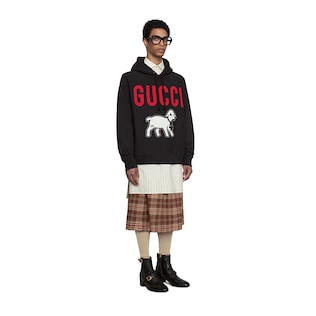 GUCCI ラム オーバーサイズ スウェットシャツ
