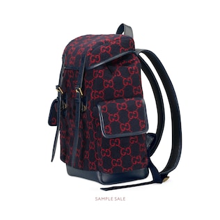 Kleiner Rucksack aus Wolle mit GG Motiv