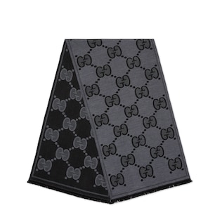 GG wool jacquard scarf