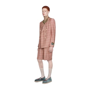 New Signoria check wool jacket with labels