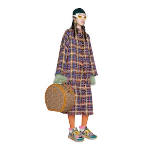 Falda de tweed con herradura