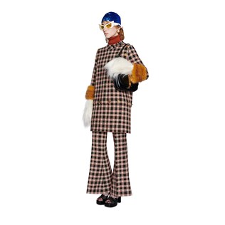 Tweed dress with detachable elements