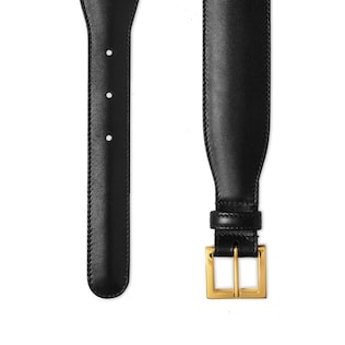 Leather belt with Horsebit