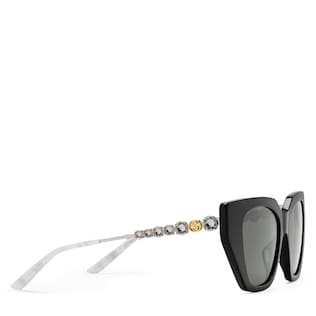 Sonnenbrille in Katzenaugenform aus Azetat