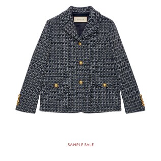 Square G wool jacket