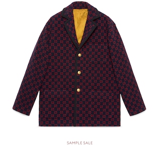 Jacke aus Wolle mit GG Motiv