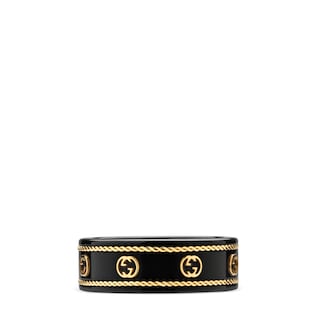 Bague Icon 18 carats avec détail GG enlacés