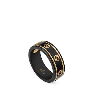 Icon Ring mit GG aus Gelbgold