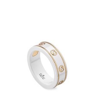 Icon Ring mit GG aus Gelbgold