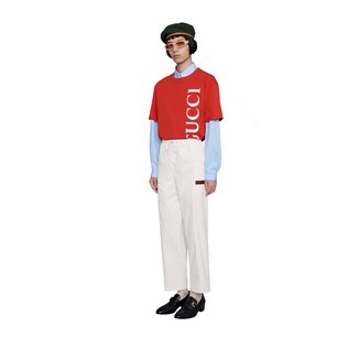 T-shirt oversize con stampa Gucci