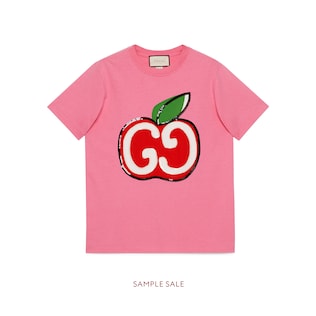 T-shirt with GG apple print