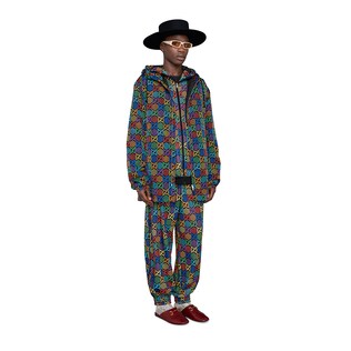 GG Psychedelic print nylon jacket