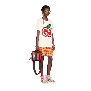 T-shirt with GG apple print