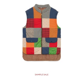 Patchwork vest with Gucci Band