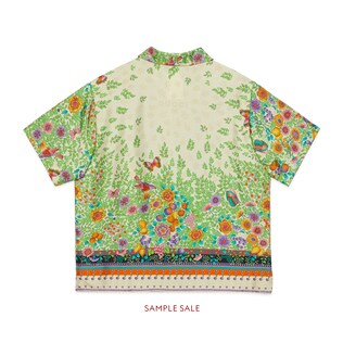 Chemise pour enfant en soie avec imprimé fleur et fruit