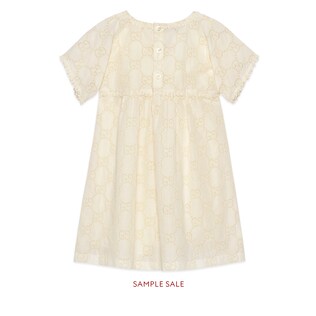 Children's GG Broderie Anglaise dress