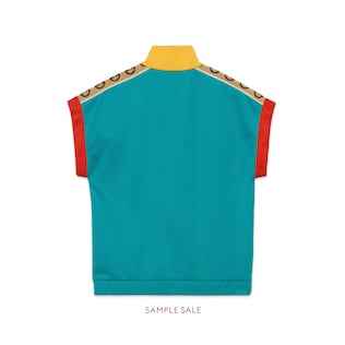 Ärmelloser Kinderpullover aus Jersey