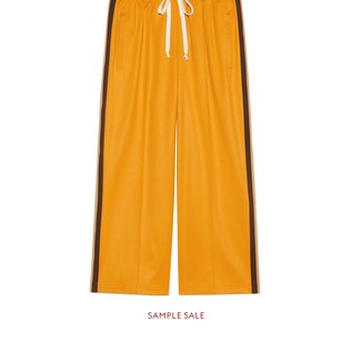 Technical jersey cropped track bottoms