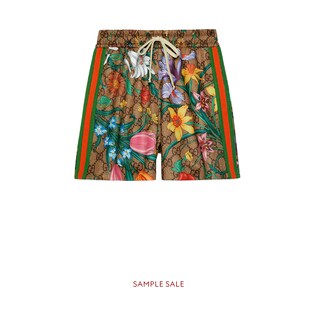 GG Flora print shorts