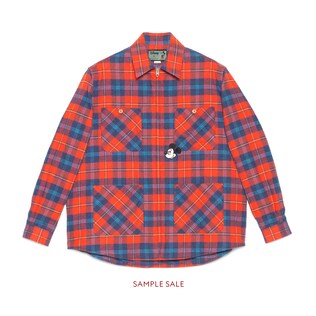 Disney x Gucci格紋棉布拉鏈襯衫