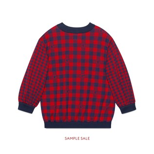 Children's Square G check cotton jacket