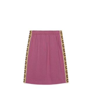 Children's cotton skirt with Interlocking G