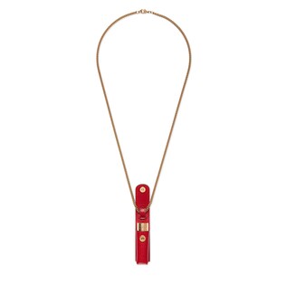Porte-rouge à lèvres en cuir