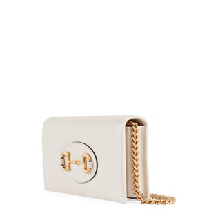 Gucci 1955馬銜扣鏈帶銀包