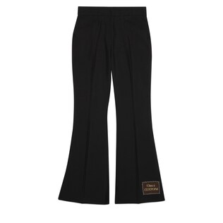 Gucci Eterotopia羊毛馬海毛喇叭褲