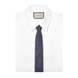 Polka dot and Double G tie
