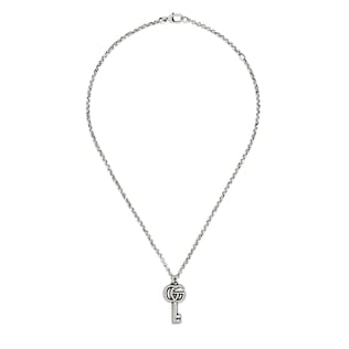 Collier clé Double G