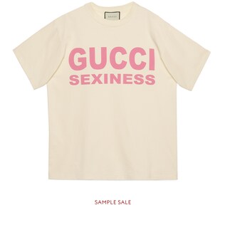 Gucci Sexiness印花超大造型T恤