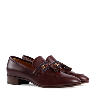 Mocassins avec bande Web et GG