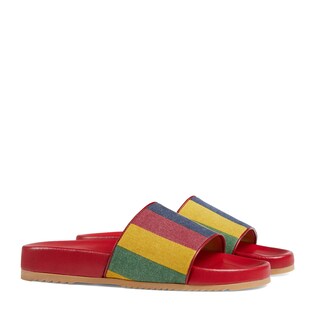 Men's Baiadera stripe slide sandal