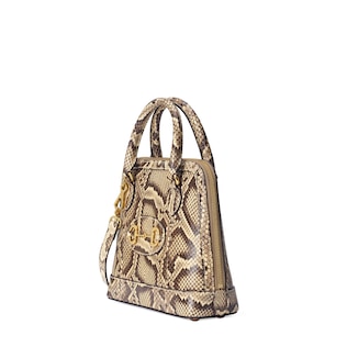 Gucci Horsebit 1955 python small top handle bag