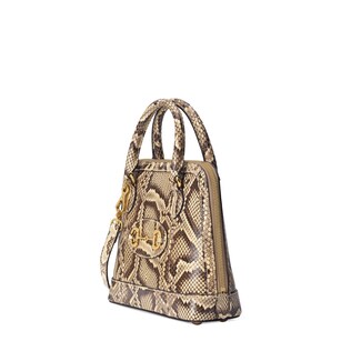 Sac à main Gucci 1955 en python avec Mors petite taille