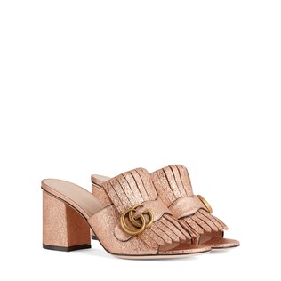 Women's mid-heel slide
