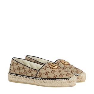 Espadrilles en toile GG matelassée pour femme