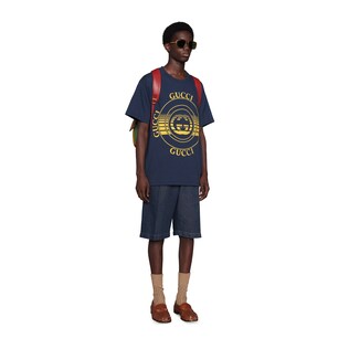 Gucci disk print oversize T-shirt