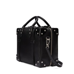 Leather mini suitcase