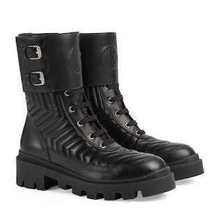Bottes avec détail GG pour femme