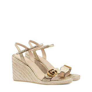 Women's espadrille sandal with Double G