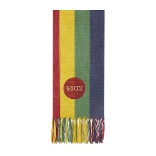 Baiadera stripe print stole