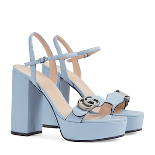 Women's platform sandal with Double G