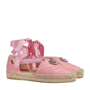 Women's matelassé espadrille sandal