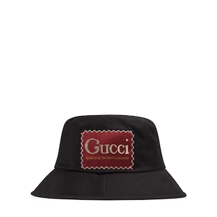 Gucci標籤棉質紳士帽