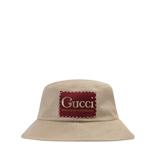 Cotton fedora with Gucci label